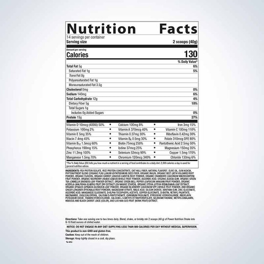 Power Nutrition Shake, MGS